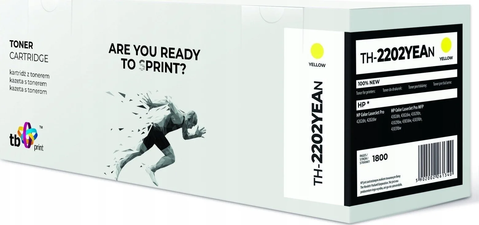 TB Print Συμβατό Toner για Laser Εκτυπωτή HP W2202A Κίτρινο (TH-2202YEAN) - Image 1