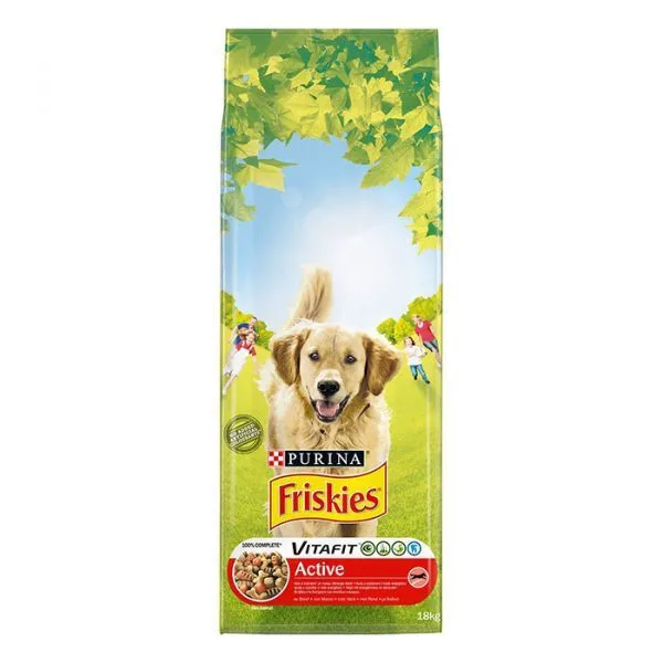 Friskies Vitafit 18kg Ξηρά Τροφή για Ενήλικους Σκύλους με Βοδινό - Image 1