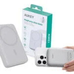 Aukey PB-MS04 MagSafe Power Bank 10000mAh 20W με Θύρα USB-C Power Delivery Λευκό