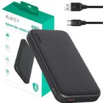 Aukey PB-Y46P USB-C cable Power Bank 10000mAh 20W με Θύρα USB-A και Θύρα USB-C Power Delivery Μαύρο