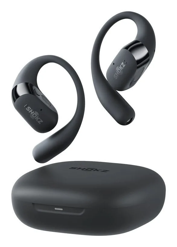 Shokz OpenFit 2 Open Ear Bluetooth Handsfree Ακουστικά με Αντοχή στον Ιδρώτα και Θήκη Φόρτισης Μαύρα - Image 1