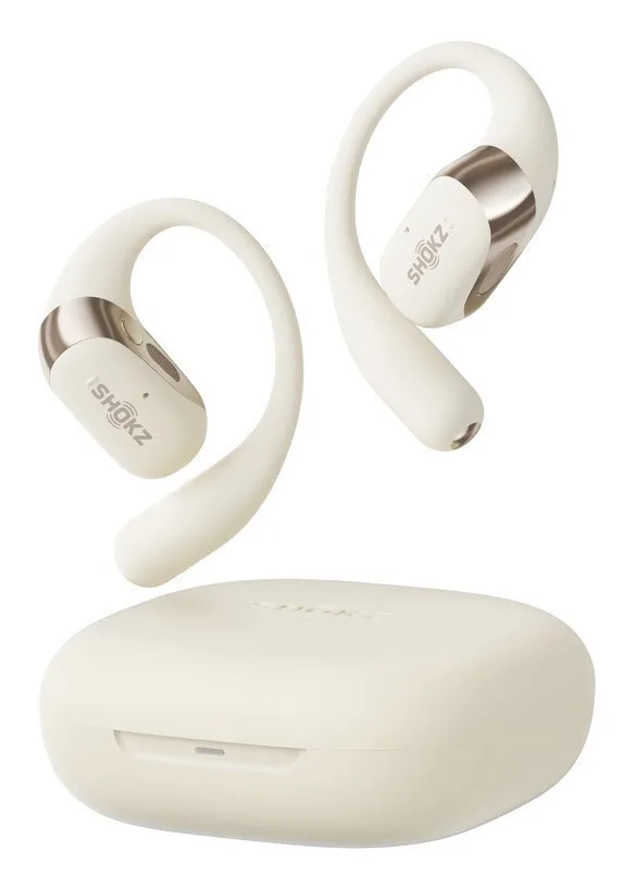 Shokz OpenFit 2 Open Ear Bluetooth Handsfree Ακουστικά με Αντοχή στον Ιδρώτα και Θήκη Φόρτισης Μπεζ - Image 1
