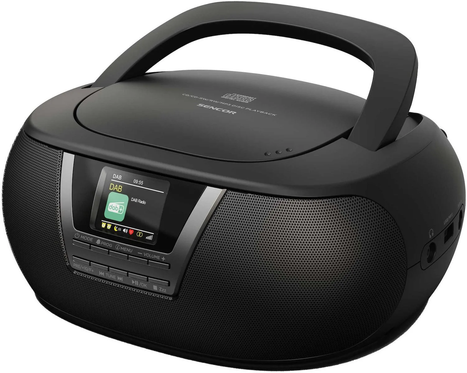20250708134254_sencor_forito_ichosystima_spt_6200db_cd_me_usb_radiofono_se_mayro_chroma Sencor Φορητό Ηχοσύστημα SPT 6200DB CD με USB / Ραδιόφωνο σε Μαύρο Χρώμα - Image 1