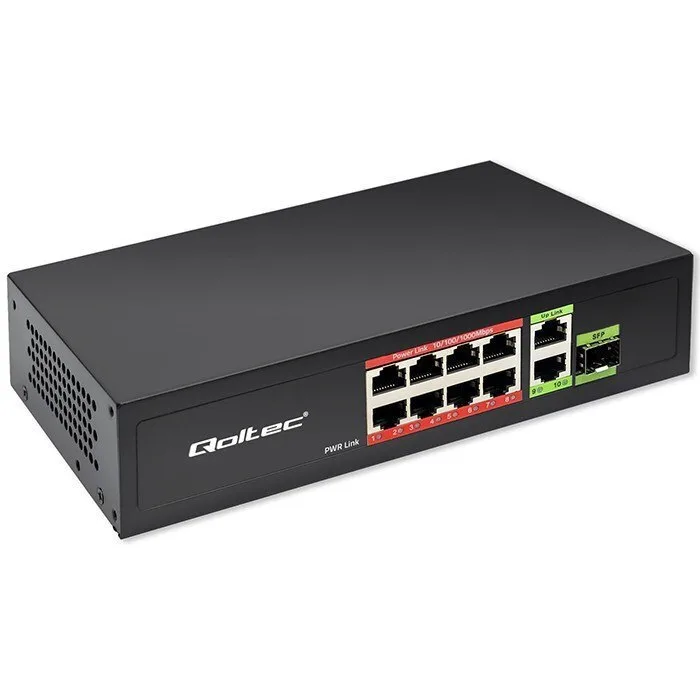 20250709145907_qoltec_l2_poe_switch Qoltec L2 PoE Switch - Image 1