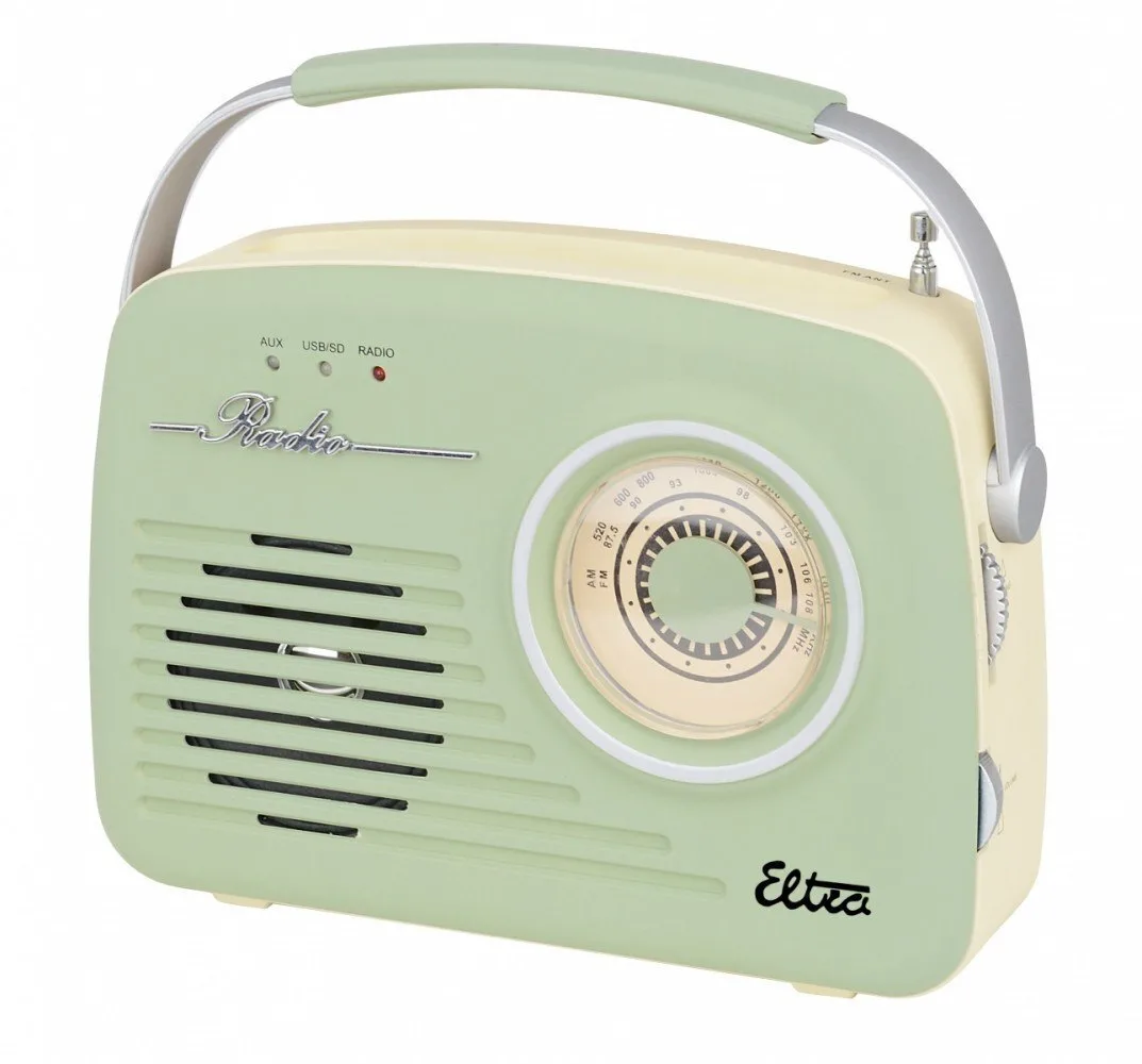 20250709152110_eltra_luiza_retro_sp_11_retro_forito_radiofono_mpatarias_me_usb_prasino Eltra Luiza Retro Sp-11 Retro Φορητό Ραδιόφωνο Μπαταρίας με USB Πράσινο - Image 1