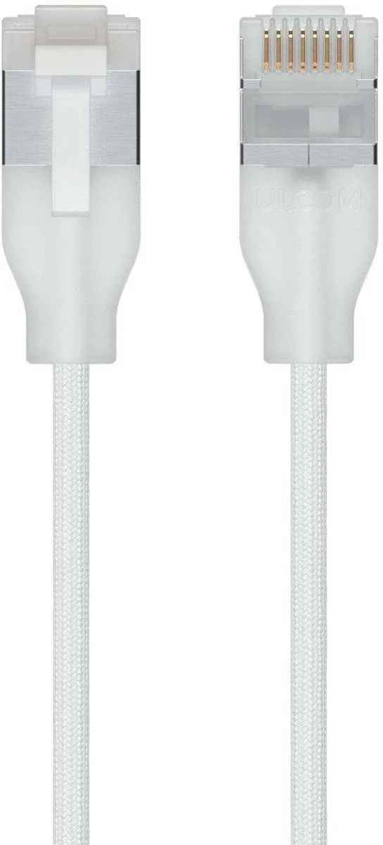 Ubiquiti U/UTP Cat.6a Καλώδιο Δικτύου Ethernet Λευκό 1τμχ UACC-Cable-Patch-EL-C6A-1M-W - Image 1
