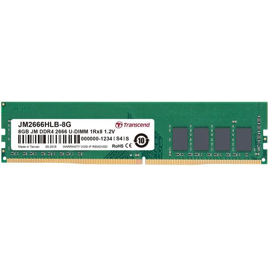 Transcend JetRam DDR4 με Module 1x8GB και Ταχύτητα 2666 για Desktop JM2666HLB-8G - Image 1