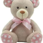 Beige Dotted Plush Toy 25 Cm