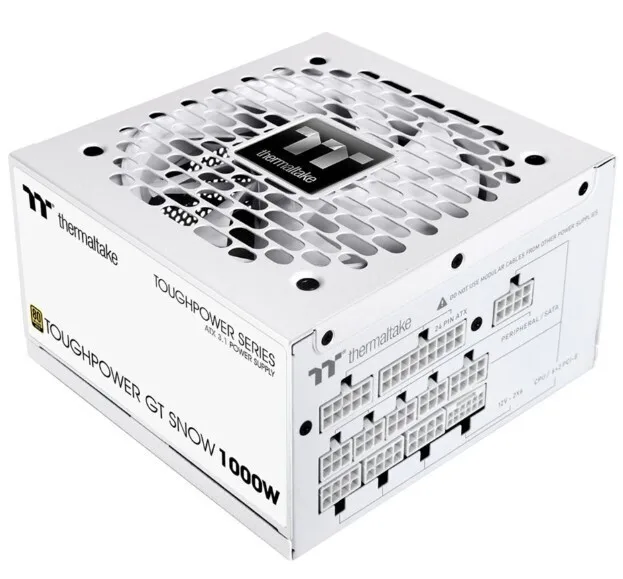 Thermaltake Toughpower GT Snow 1000W Λευκό Τροφοδοτικό Υπολογιστή Full Modular 80 Plus Gold - Image 1