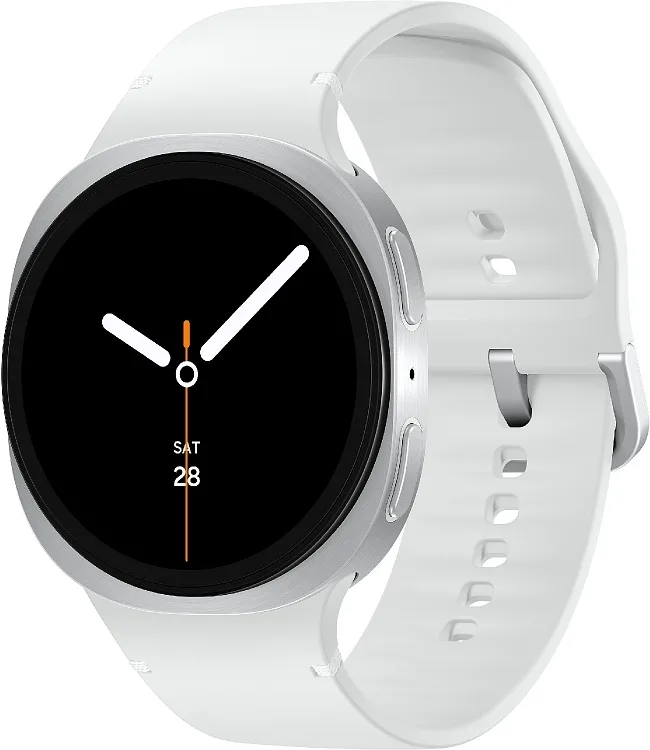 Samsung Galaxy Watch8 LTE Aluminium 44mm Αδιάβροχο με eSIM και Παλμογράφο (Ασημί) - Image 1