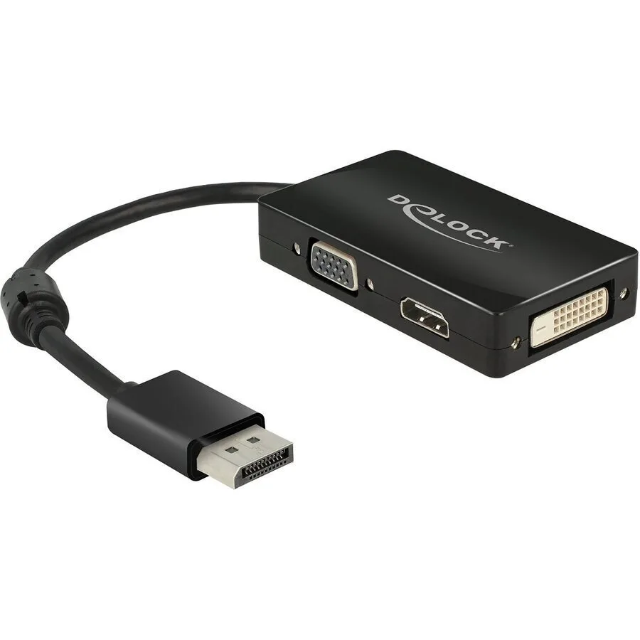 DeLock Μετατροπέας DisplayPort male σε DVI-D / HDMI / VGA female 1τμχ 62656 - Image 1