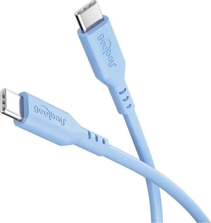 Goobay USB 2.0 Cable USB-C male - USB-C 60W Μπλε 1.5m 77741 - Image 1
