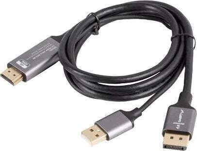 Lanberg Cable DisplayPort male - HDMI male 1.8m Μαύρο (CA-HDDP-20CU-0018-BK) - Image 1
