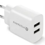 everActive Φορτιστής Χωρίς Καλώδιο με 2 Θύρες USB-A 12W Λευκός (SC-220)