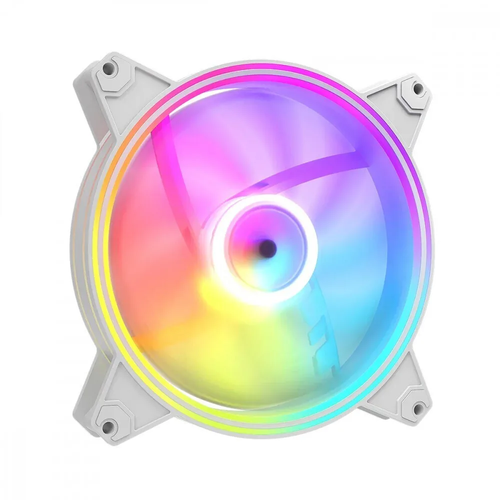 20250714141533_modecom_volcano_apex_case_fan_140mm_me_argb_fotismo_leyko Modecom Volcano APEX Case Fan 140mm με ARGB Φωτισμό Λευκό - Image 1