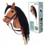 Άλογο Ραβδί Hobby Horse Hoppihorse A4 Bay Σκούρο Καφέ Γινάδα Tootiny