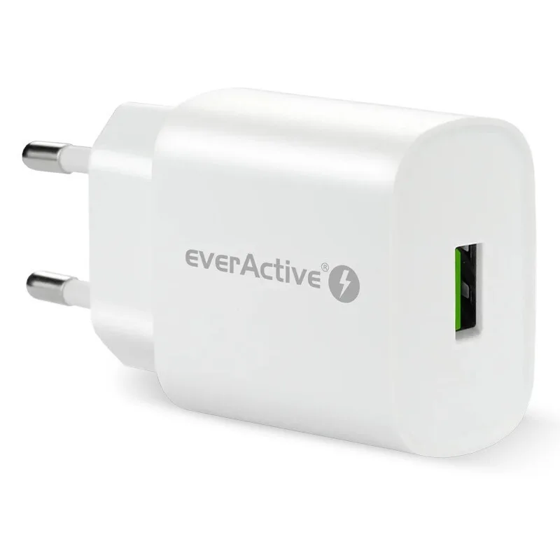 everActive Φορτιστής Χωρίς Καλώδιο με Θύρα USB-A 18W Quick Charge 3.0 Λευκός (SC-250Q) - Image 1
