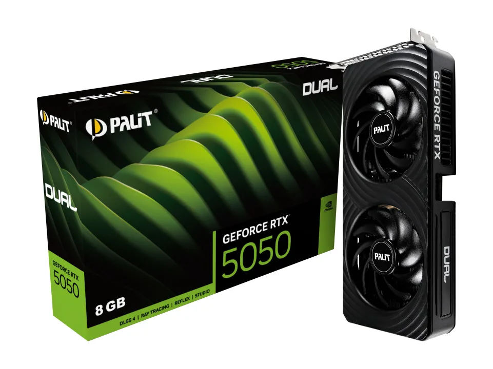 20250717162430_palit_geforce_rtx_5050_8gb_gddr6_dual_karta_grafikon_ne65050019p1_gb2070d Palit GeForce RTX 5050 8GB GDDR6 Dual Κάρτα Γραφικών NE65050019P1-GB2070D - Image 1