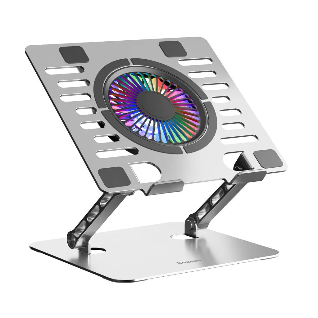Huzaro Hold 4.0 RGB Cooling Pad για Laptop με 1 Ανεμιστήρα Ασημί - Image 1