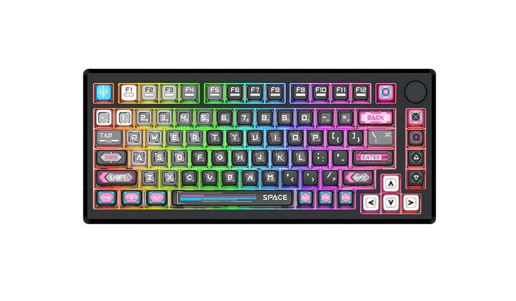 Redragon Uranus Pro 82 Ασύρματο Gaming Μηχανικό Πληκτρολόγιο Tenkeyless με RGB φωτισμό (Αγγλικό US) - Image 1
