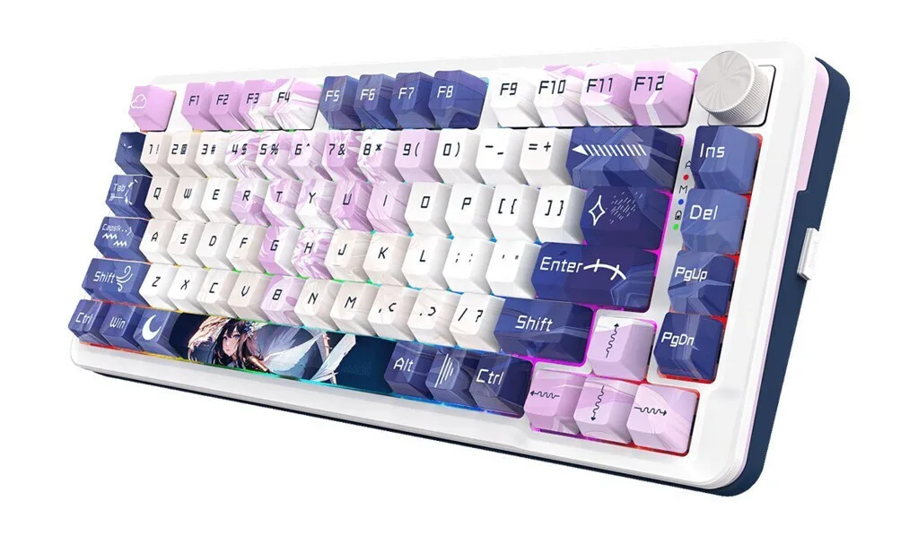 Redragon Cyrus Pro Ασύρματο Gaming Μηχανικό Πληκτρολόγιο 75% με RGB φωτισμό (Αγγλικό US) - Image 1
