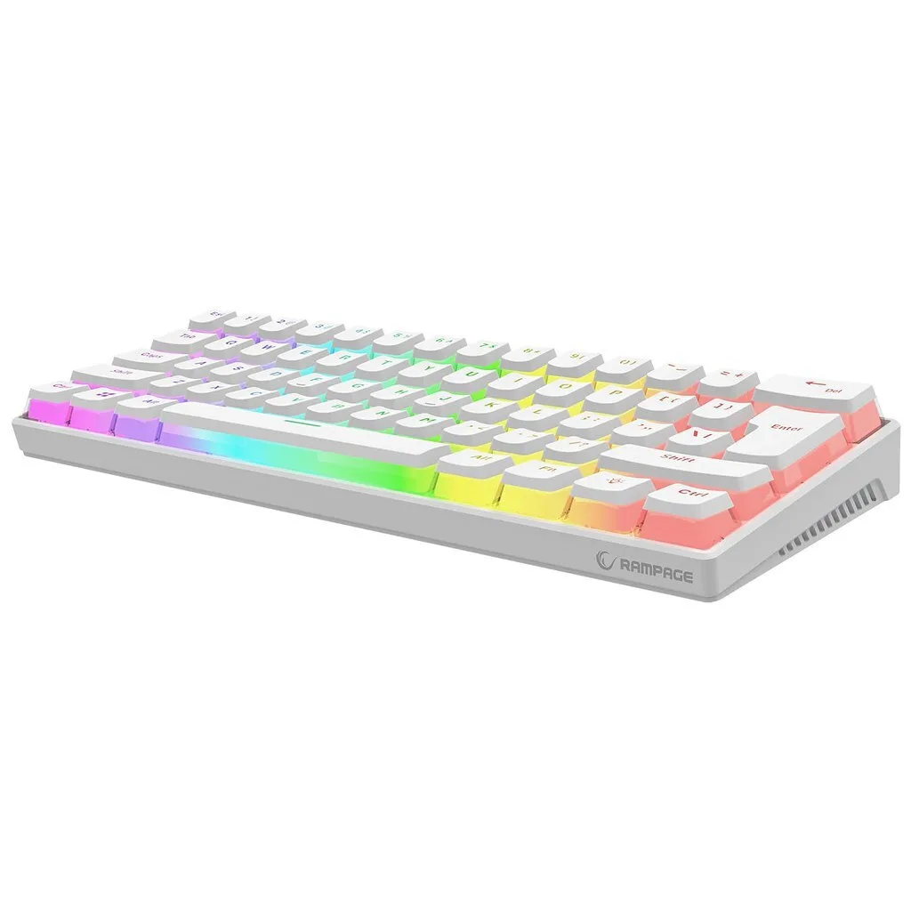 20250721151745_rampage_radiant_k11_rgb_asyrmato_gaming_michaniko_pliktrologio_60_me_outemu_red_diakoptes_kai_fotizomena_pliktra_agliko_us_leyko Rampage Radiant K11 RGB Ασύρματο Gaming Μηχανικό Πληκτρολόγιο 60% με Outemu Red διακόπτες και Φωτιζόμενα πλήκτρα (Αγγλικό US) Λευκό - Image 1