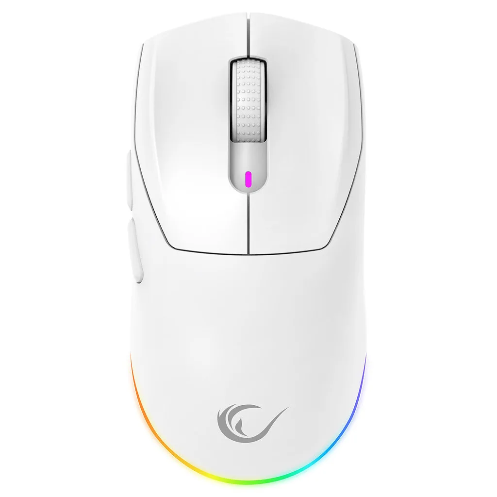 Rampage Prote M5 Pro Ασύρματο RGB Gaming Ποντίκι 26000 DPI Λευκό - Image 1