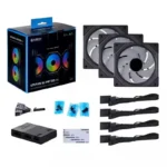 Lian Li UNI Fan SL-Infinity Reverse Case Fan 120mm με RGB Φωτισμό και Σύνδεση 3-Pin / 4-Pin PWM 3τμχ