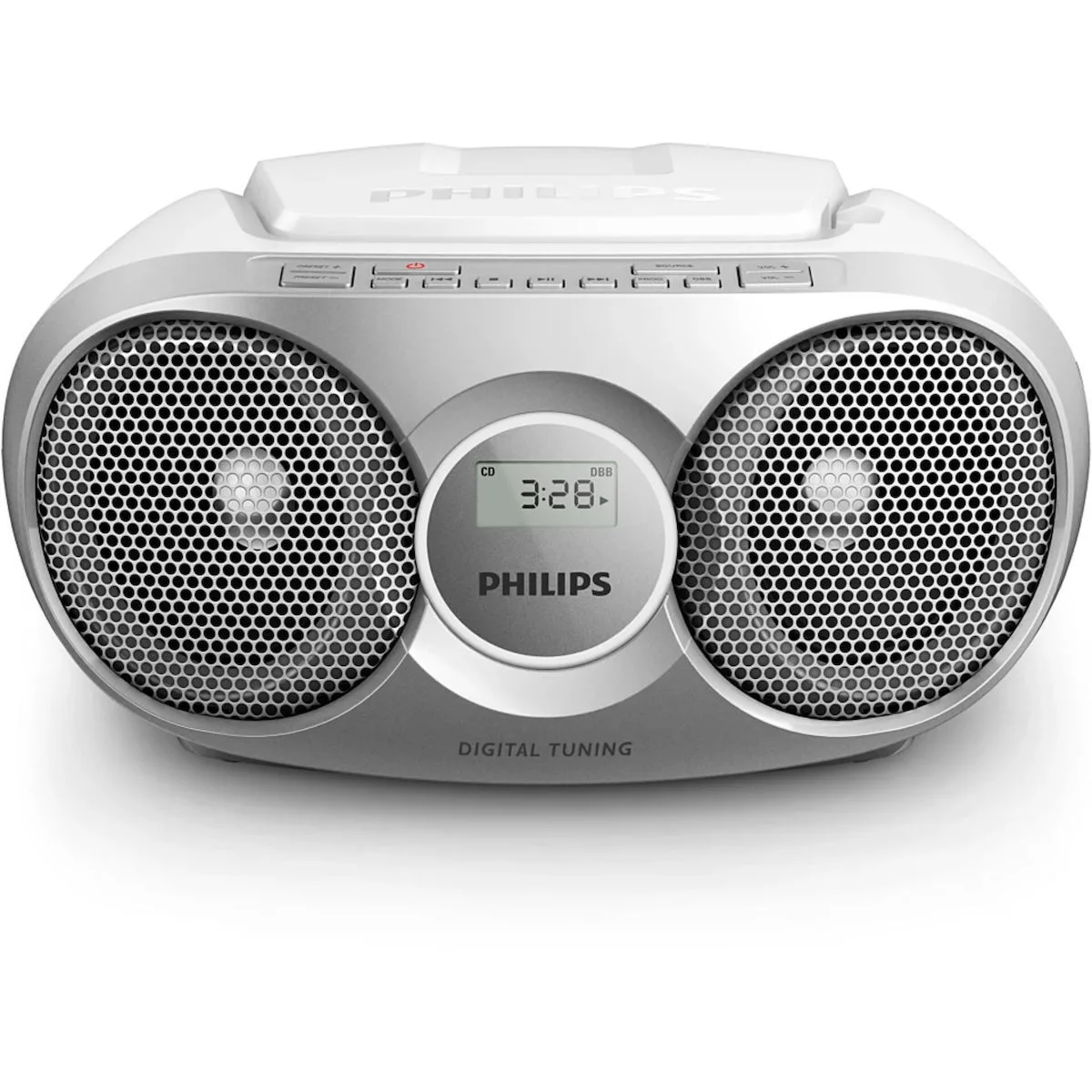 20250722110920_philips_forito_ichosystima_az215_az215s_12_me_cd_radiofono_se_asimi_chroma Philips Φορητό Ηχοσύστημα AZ215 az215s/12 με CD / Ραδιόφωνο σε Ασημί Χρώμα - Image 1