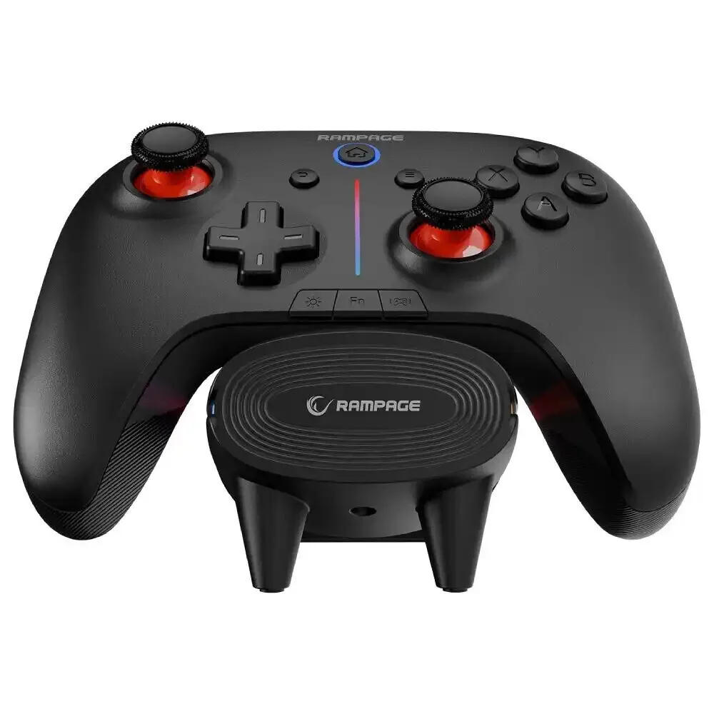 20250722145654_rampage_hydra_pro_asyrmato_gamepad_gia_pc_mayro Rampage Hydra Pro Ασύρματο Gamepad για PC Μαύρο - Image 1