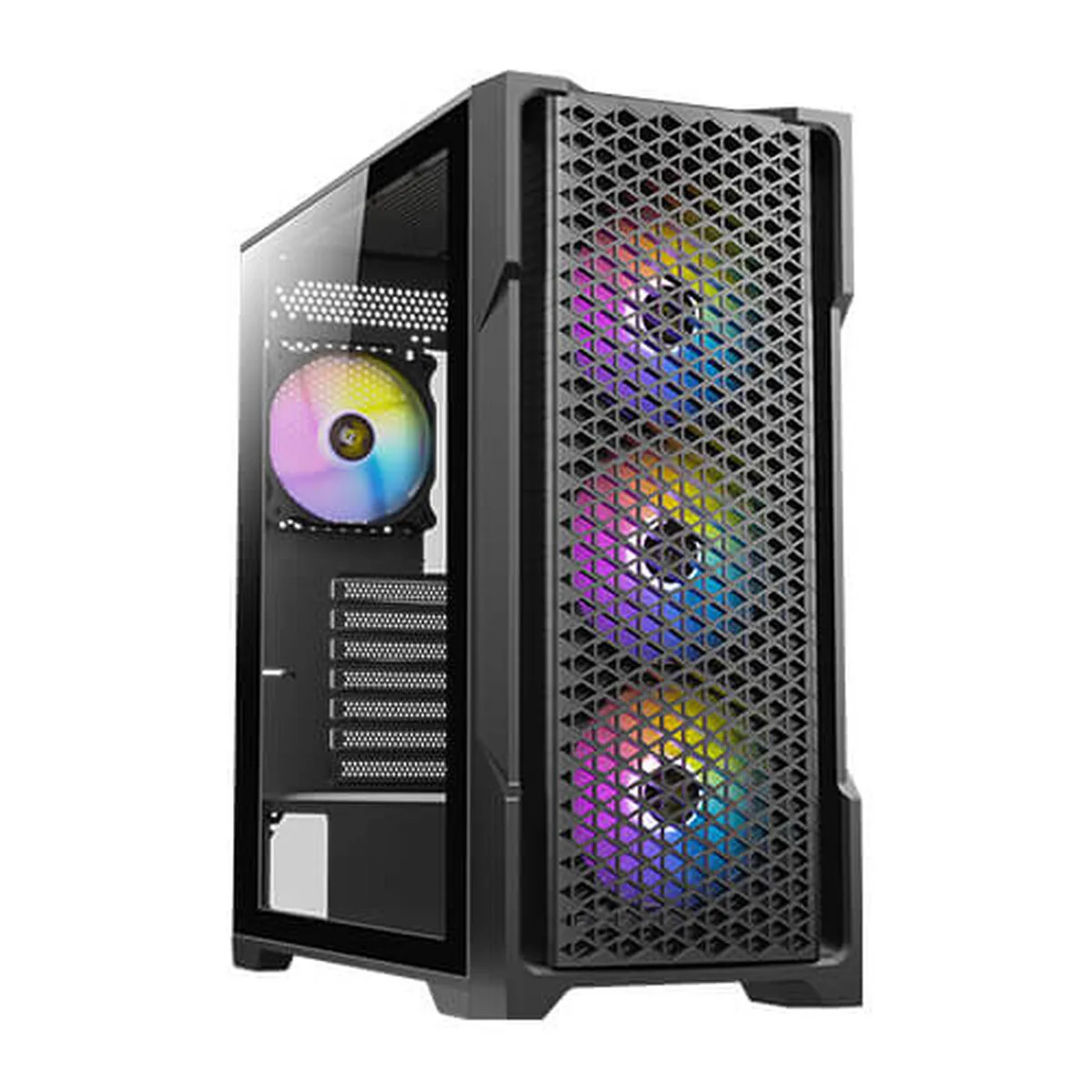 Antec AX90 Gaming Midi Tower Κουτί Υπολογιστή με Πλαϊνό Παράθυρο και RGB Φωτισμό Μαύρο - Image 1