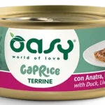 Oasy Υγρή Τροφή για Ενήλικες Γάτες με Πάπια, Συκώτι, Λαχανικά και Κρέας χωρίς Σιτηρά 85gr