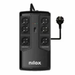 Nilox Office Premium UPS Line-Interactive 850VA 595W με 6 Schuko Πρίζες