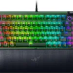 Razer BlackWidow V4 Gaming Μηχανικό Πληκτρολόγιο 75% με Razer Orange διακόπτες και RGB φωτισμό (Αγγλικό US) Phantom Green Edition