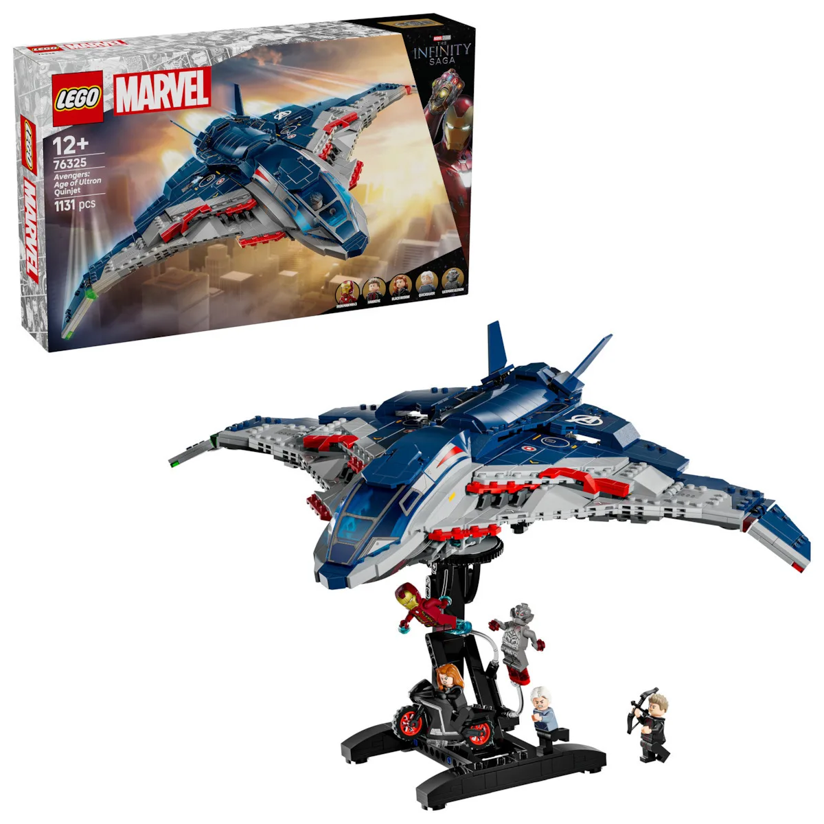 20250731134457_lego_super_heroes_age_of_ultron_quinjet_gia_12_eton_1131tmch_76325 LEGO Super Heroes Age Of Ultron Quinjet για 12+ Ετών 1131τμχ 76325 - Image 1