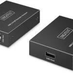 Digitus Usb Hub Extender Da-73120 4 X Ports Usb-a 2.0 150m Use Cat 6 Higher Black