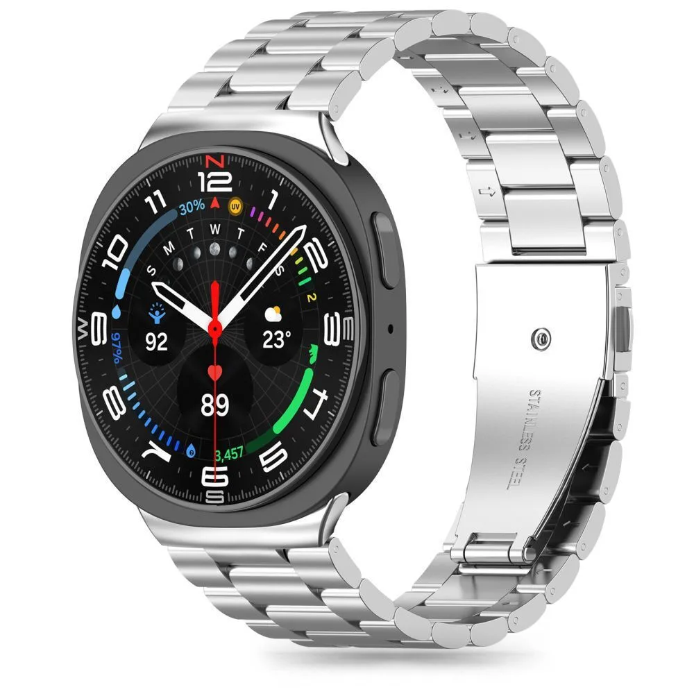 20250801105935_tech_protect_louraki_anoxeidoto_atsali_asimi_galaxy_watch_8_8_classic Tech-Protect Λουράκι Ανοξείδωτο Ατσάλι Ασημί (Galaxy Watch 8 / 8 Classic) - Image 1