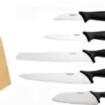 Fiskars Σετ Μαχαίρια με Βάση από Ανοξείδωτο Ατσάλι 837091 5τμχ