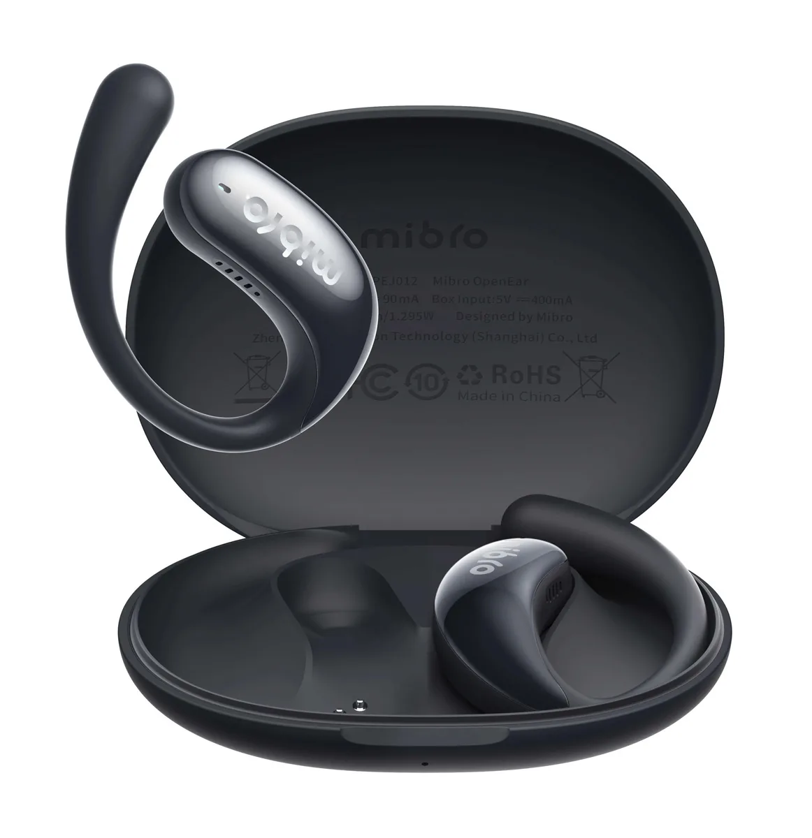 Mibro Open Ear Bluetooth Handsfree Ακουστικά με Αντοχή στον Ιδρώτα και Θήκη Φόρτισης Μαύρα - Image 1