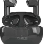 Puro Play 3 In-ear Bluetooth Handsfree Ακουστικά με Θήκη Φόρτισης Μαύρα