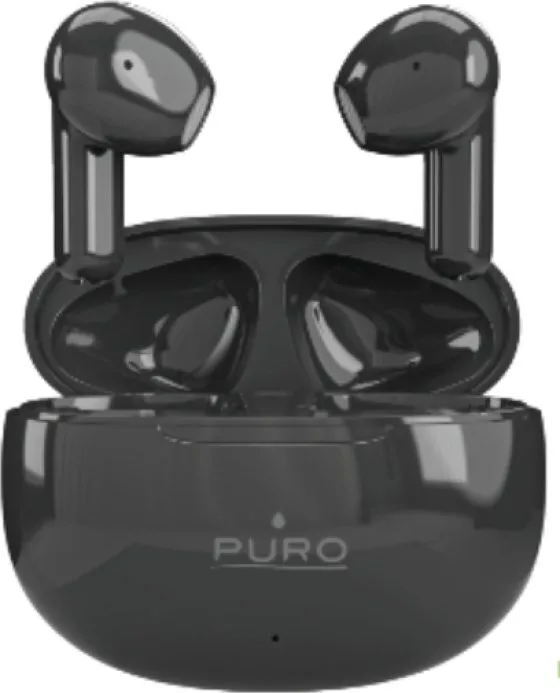 Puro Play 3 In-ear Bluetooth Handsfree Ακουστικά με Θήκη Φόρτισης Μαύρα - Image 1