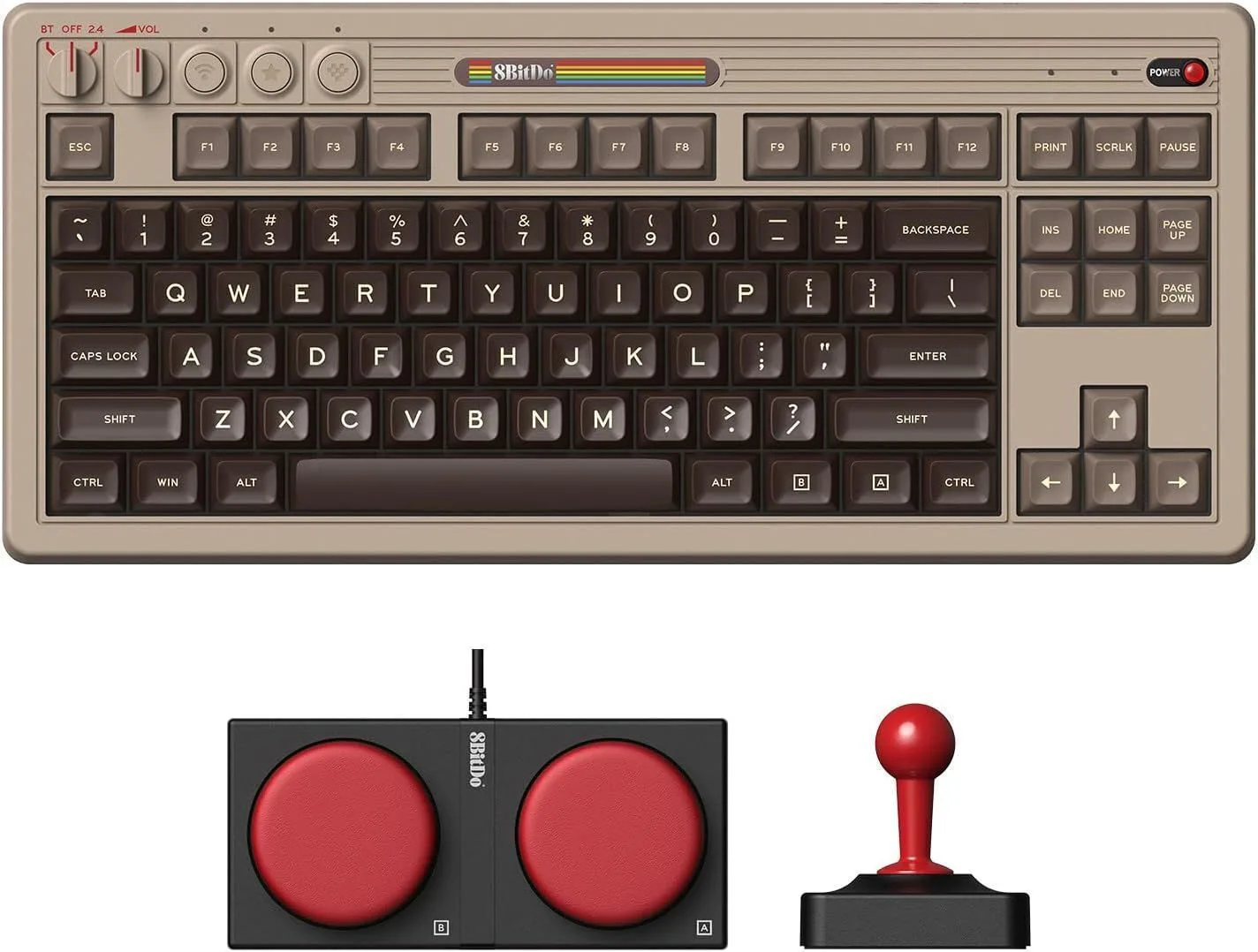 20250806112744_8bitdo_retro_c64_edition_asyrmato_gaming_michaniko_pliktrologio_tenkeyless_me_kailh_box_white_diakoptes_agliko_us_gri 8Bitdo Retro C64 Edition Ασύρματο Gaming Μηχανικό Πληκτρολόγιο Tenkeyless με Kailh Box White διακόπτες (Αγγλικό US) Γκρι - Image 1