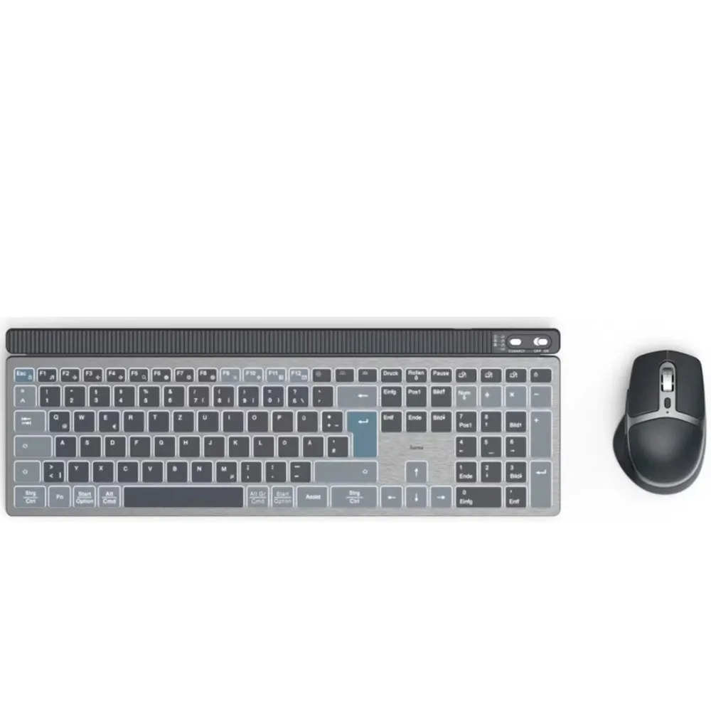 HAMA U8173069 Ασύρματο Bluetooth Σετ Πληκτρολόγιο & Ποντίκι Αγγλικό US Πολύχρωμο - Image 1