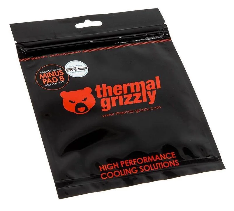 Thermal Grizzly Minus Pad 8 30 x 30 x 1.0mm Μπεζ TG-MP8-30-30-10-1R - Image 1