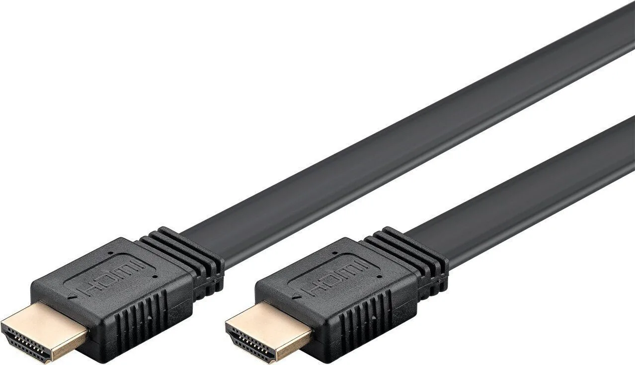 Goobay HDMI 2.1 Flat Cable HDMI male - HDMI male 1m Χρυσό 77133 - Image 1
