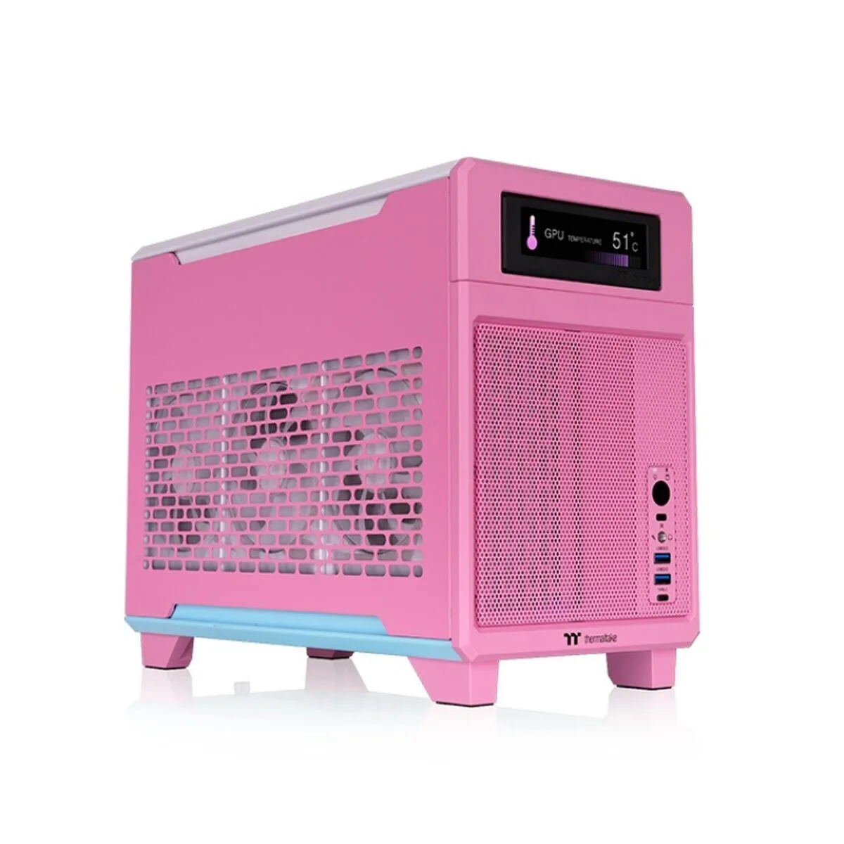 Thermaltake CA-11A-00SANN-00 Midi Tower Κουτί Υπολογιστή Ροζ - Image 1