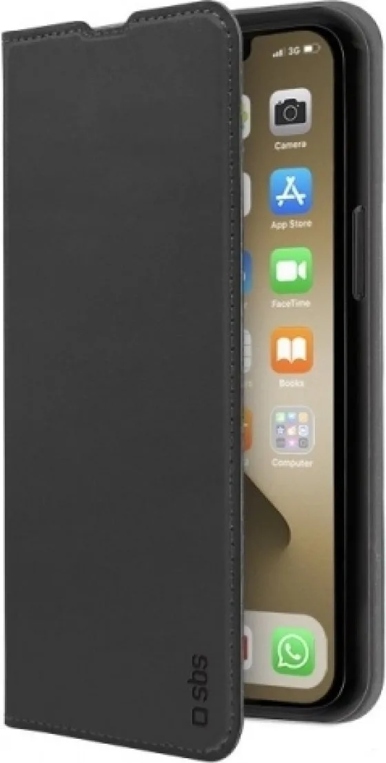 SBS Book Wallet Lite Πλαστικό Μαύρο (iPhone 13 Pro Max) TEBKLITEIP1367K - Image 1