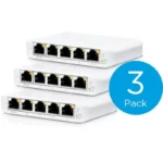 Ubiquiti USW Flex Mini (3-Pack) Managed L2 PoE+ Switch με 5 Θύρες Gigabit (1Gbps) Ethernet