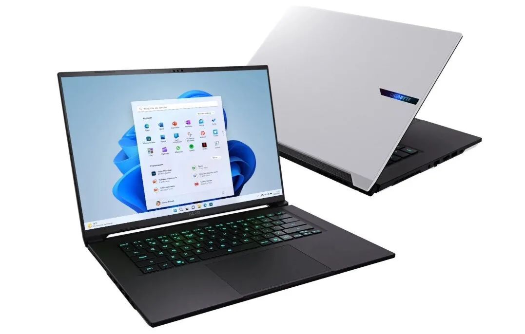 Gigabyte AERO X16 1TH93EE894AH 16" IPS FHD+ 165Hz (Ryzen AI 300 Series-7 350/16GB/1TB SSD/GeForce RTX 5050/W11 Home) Lunar White (US Keyboard) - Image 1