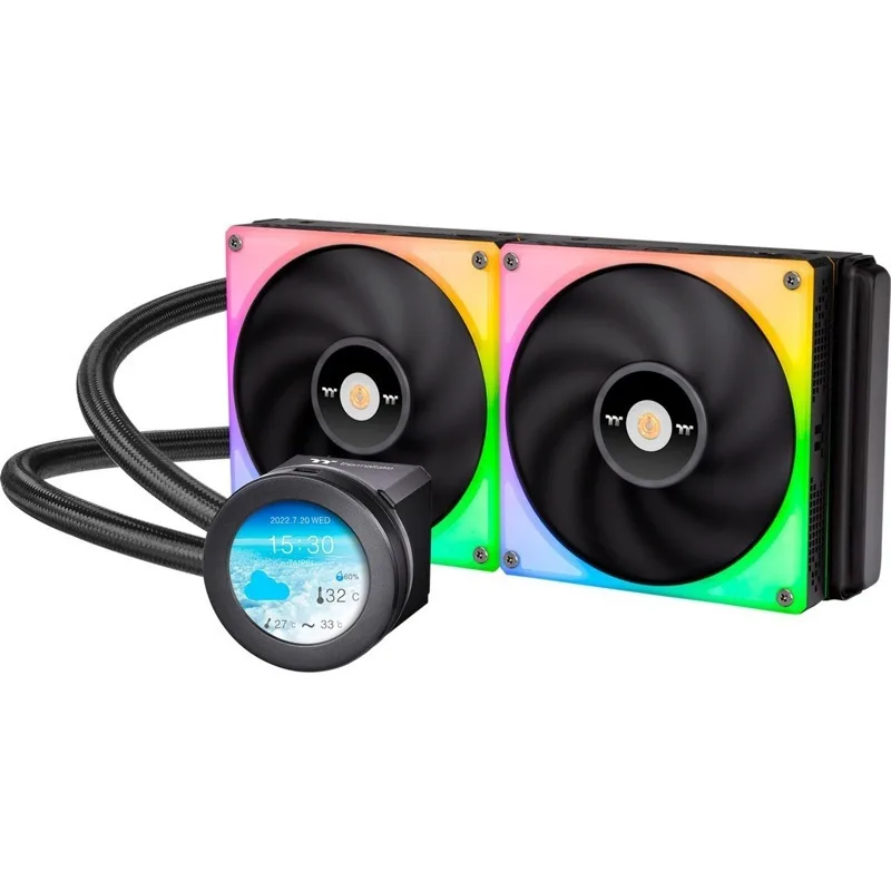 Thermaltake Toughliquid 280 RGB Υδρόψυξη Επεξεργαστή Διπλού Ανεμιστήρα 140mm για Socket AM4/AM5/1700/1200/115x - Image 1